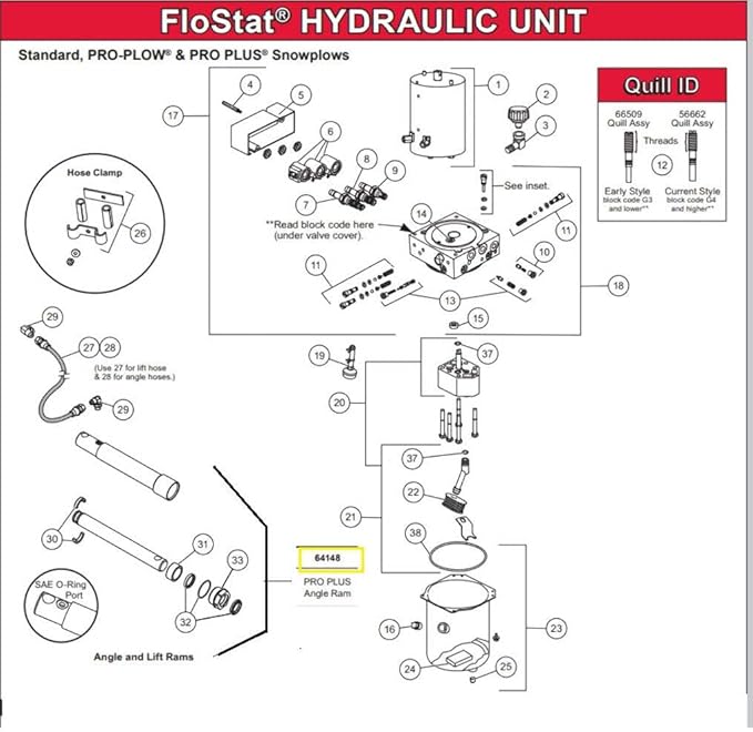 MR. Snowplow Replaces Buyers 1304203 & Western 64148 PRO Plus SA Hydraulic Angle Cylinder-
