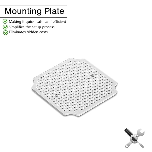 QILIPSU Outdoor Junction Box IP67 Waterproof Project Box ABS Plastic Weatherproof Electrical Enclosure Gray Cover (4.9"x4.9"x3.9")