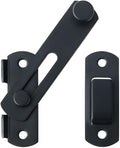 Alise 4 inch Flip Latch Gate Latches, Safety Door Lock for Barn Wood Fence Sliding French Doors,Heavy Duty SUS304 Stainless Steel Gate Hardware Matte Black MS9500-B