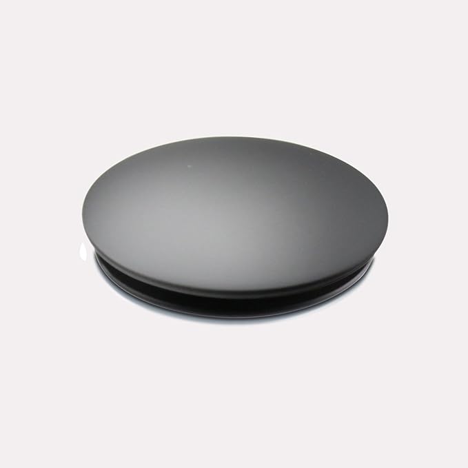 Bathroom Lavatory Vanity Vessel Sink Drain, Pop Up Drain Stopper with Overflow, Black