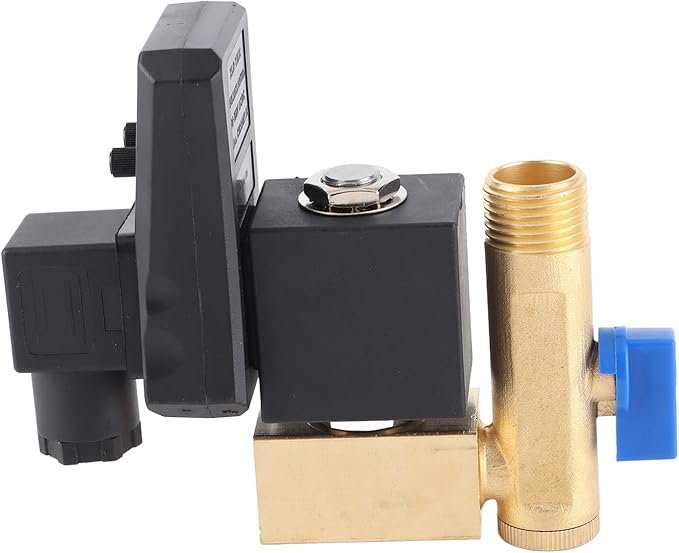 Automatic Drain Valve G1/2 DN15 Automatic Electronic Timed Drain Valve for Air Compressor Condensate Management (230V)