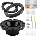 RV Toilet Seal with 3 Inch Socket Floor Flange Kit for 300/310/320 RV Toilets, Replaces 385345892 RV Floor Flange, 385311658 Flush Seal and 385311652 Base Seal, 3 in 1 Combo Kit