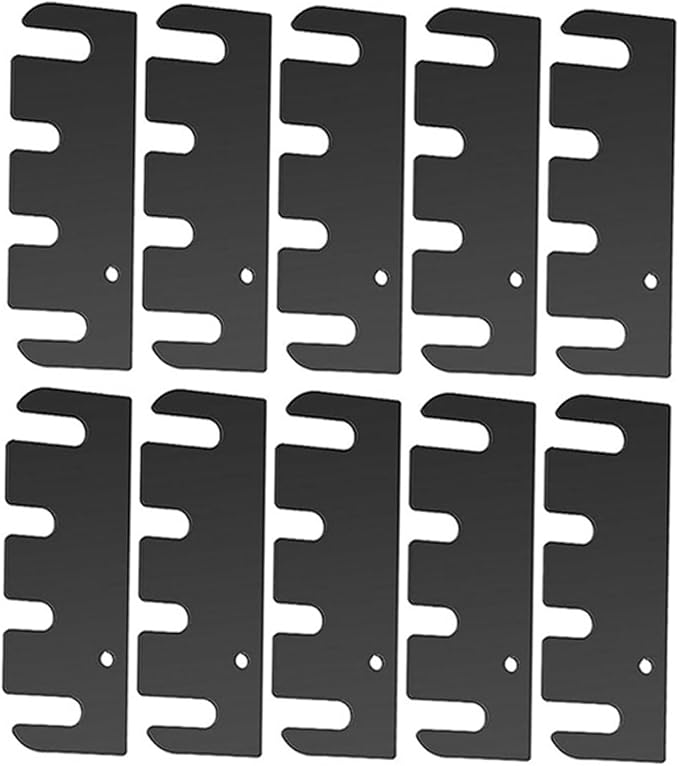 10Pcs Stainless Steel Door Hinge Spacer Plates Replacement Door Hardware Reinforcement Shims Easy to Installation Nonslip Metal Hinge Spacer