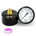 0-160PSI Well Pump Pressure Gauge 2" Dial Size, 1/8" NPT Back Mount, 3-2-3% Accuracy, for Tube, Water Pump, Gas, Liquid, Pressure Test