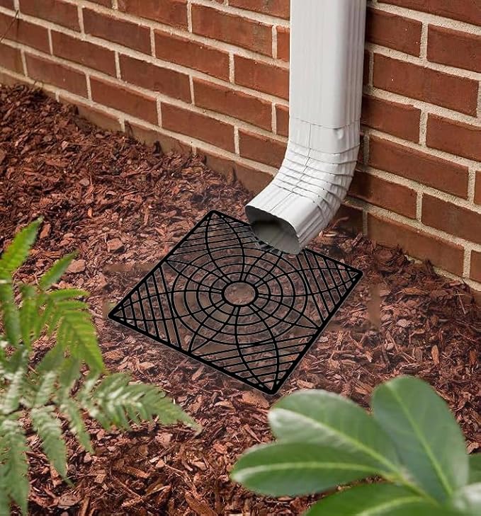 2 Pack Gutter Downspout Extensions,Catch Basin Low Profile Downspout Extender | No Deep Dig Catch Basin, Flexible Pipe Extension to 5.1ft, Protect House Foundation