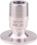 DERNORD 1.5'' Tri clamp Adapter to 3/4 inch MNPT Thread Ferrule Sanitary Pipe Fitting