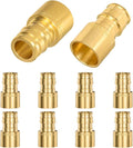 10 Pack Brass Expansion Female Sweat Adapter, 1/2" Pex A Expansion x 1/2" Sweat Brass Expansion Fitting ONLY Full Flow For Pex-A Tubing Connection, NSF/ANSI 61 NSF 372 Certificate