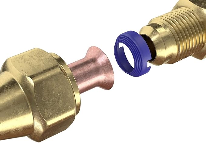 FlareSeal® Model MSP-0408 Leak Free SAE Flare Connections - Refrigerant Leaks Refrigeration, HVAC, Ductless, Schrader Valve or Mini Split Applications (1/4", Mini Split Pack - (2) 1/4" and (2) 1/2")