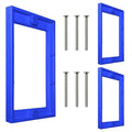 3 PCS 1/4" Single Gang Outlet Box Extenders with 6 Screws - Electrical Outlet Extender Receptacle Box Extenders for Electrical Outlet Switches, Blue