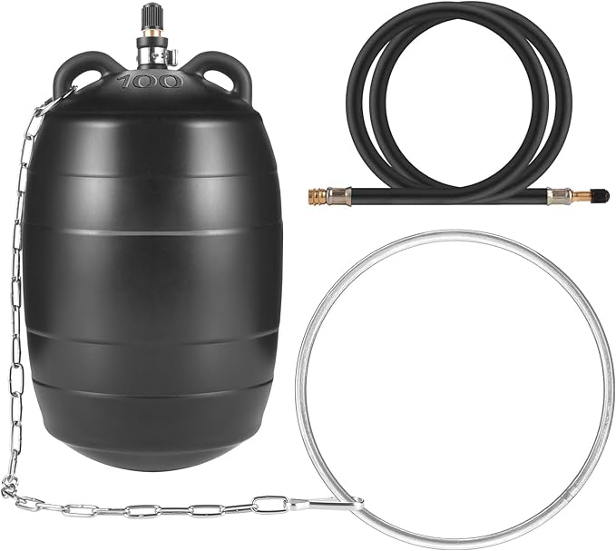 Inflatable Pipe Test Plug, with 19.7 or 39.37 Inch Quick-Install Extension Hose and Anti-Fall Iron Ring, Rubber Plumbing Balloon,2 Inch, 3 Inch, 4 Inch and 6 Inch (4 inch)