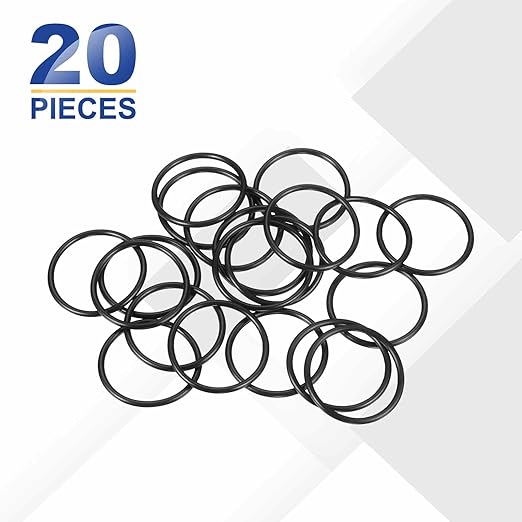HARFINGTON 20pcs Nitrile Rubber O-Rings 27mm OD 23mm ID 2mm Width Metric Buna-N NBR Sealing Gasket Plumbing Sealing Repair O Rings for Car Auto Vehicle Repair Faucet Air Gas