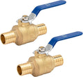 SUNGATOR 2-Pack Pex Valves 1 inch, Pex Ball Valve Brass Full Port Quarter Turn Shut Off Valve, ASTM F1807