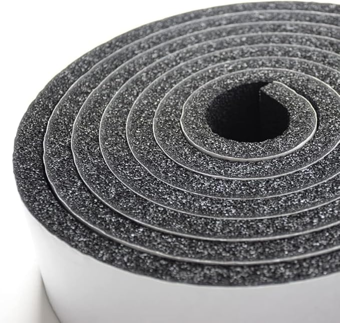 DOBTIM Pipe Insulation Foam Wrap Tape, self Adhesive with high Resilience for Pipe Insulation Wrap 13 Ft Long x 3 Inch Wide x 1/5 Inch Thick