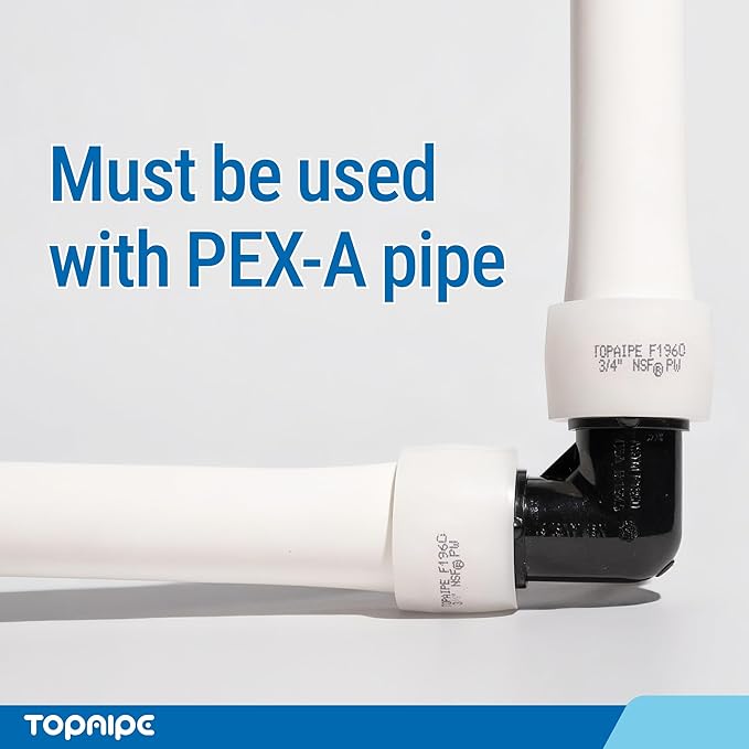 (Pack of 50) Topaipe 3/4 Inch PEX-A Expansion Rings, F1960 Fittings,Expansion Ring Plumbing Tools for PEX-A Tubing