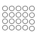 HARFINGTON 20pcs Nitrile Rubber O-Rings 50mm OD 42mm ID 4mm Width Metric Buna-N NBR Sealing Gasket Plumbing Sealing Repair O Rings for Car Auto Vehicle Repair Faucet Air Gas