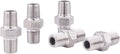 Hex Nipple 1/8" Male NPT - Stainless Steel 304 Threaded Pipe Fitting for Brew Kit, Home Piping Application(Pack of 5)