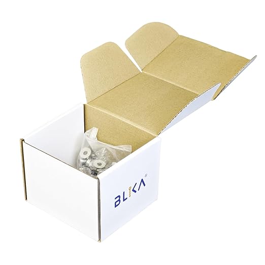 BLIKA 50 Pack 5/16" ID Angle Washers for Stair Ends, Stainless Steel 30 Degree Angle Beveled Washer for 1/8", 3/16" Invisible Cable Railing Hardware