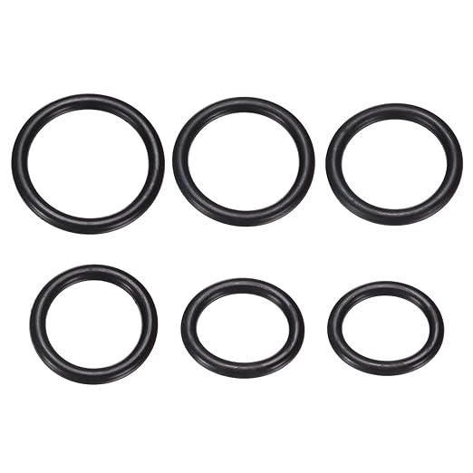 PATIKIL Nitrile Rubber O-Ring Assortment Kit, 48pcs Seal Gasket Set 6 Sizes Sealing NBR Gasket Washers for Car Repair Pressure Washer Plumbing Sealing Repair Air or Gas Connections