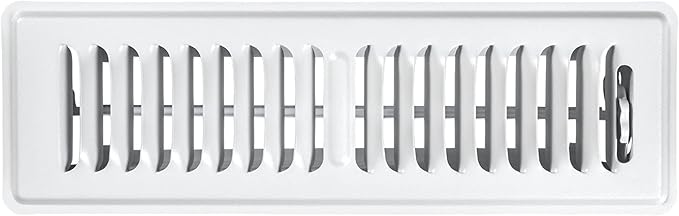 Shoemaker 2x10 Floor Register – Soft White Heavy Duty Metal Floor Vent Cover for Home Floors - Premium Forced Air Vent Covers