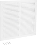 EZ-FLO 14 x 14 Inch (Duct Opening) Return Air Vent Cover for Wall or Ceiling, Solid Steel Return Air Grille, HVAC Vent Cover, White, 61640