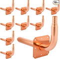 (Znkiok®10 Pack) 1/2 Inch Pex Fittings,Copper Stub Out Elbow With Wall Flange 1/2" x 6"，For Pex B and C Plumbing Systems,UPC,NSF/ANSI 61 Certified.