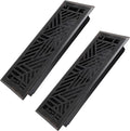 4x12 Inches 2 Pack Heavy Duty Walkable Floor Register Easy Adjust Air Supply Lever Floor Vents - Brooklyn Design - Vent Cover for Home Floor - Oil Rubbed Bronze