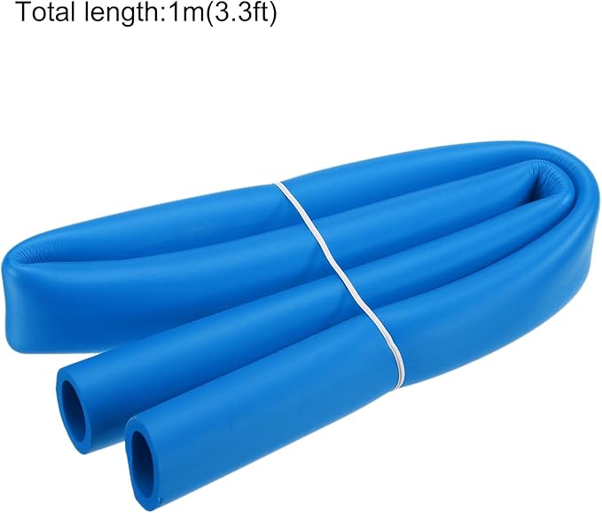 uxcell Foam Tubing for Handle Grip Support, Pipe Insulation Outside Pipe Lagging, 25mm(1") ID 35mm(1 3/8") OD 1m Blue