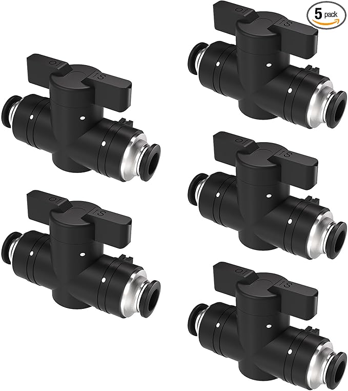 5/16(8mm) Push To Connect Valves,5/16(8mm) Air Valve Pneumatic Quick Push To Connects Fittings,Throttle Flow Speed Control