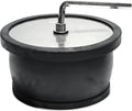 Expandable Mechanical Seal Cleanout Pipe Plug-Rubber Expansion Scupper Plugs & Removable Stainless Steel Allen Wrench Handle, 5-5/16" to 5-7/8" In Sewer Cap Cover, Winterizing Pool Boat Plugs