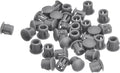 uxcell 6mm(15/64") Plastic Hole Plugs, 36Pcs Flush Type Panel Round Snap in Fastener Knockout Locking Plugs for Furniture Insert End Caps Panels, Grey