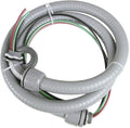 Electrical AC Whip Assembly -3/4" x 6ft Non-Metallic Liquid Tight Electrical Conduit and 8 Gauge Wire A/C Hook-up Whip Kit