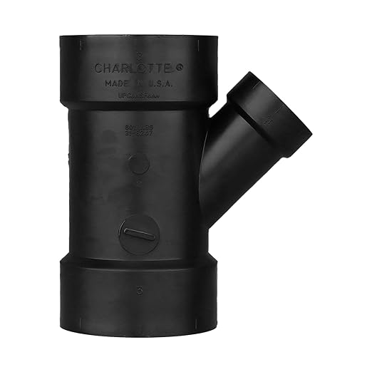 CHARLOTTE PIPE 3X3X1 1/2 DWV WYE REDUCING ALL HUB DWV (DRAIN, WASTE AND VENT) (1 Unit Piece)