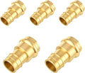 5-Pack HeSun Copper Press Fitting Adapter, 1/2" PRESS X 3/4" PEX-A Expansion F1960 Coupling, LF Brass