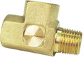 Nigo Brass Pipe Fitting: Forged Brass Tee, 3-Way NPT Female & Male (1/8" x 1/8" x 1/8")