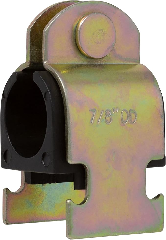 Rubber Cushion Strut Clamp 3/4" NOM (7/8" OD) for Mounting Copper Piping, PEX Pipe, CVPC Tubing to Strut Channels [5 Pack]