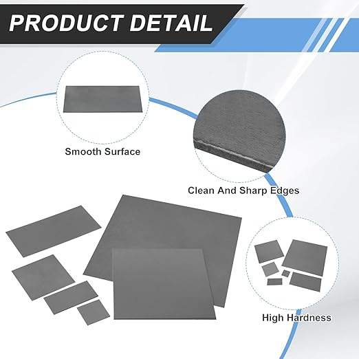 MECCANIXITY 2pcs 1/16"(1.5mm) x4 x8 Steel Plate, Black Hot Rolled A36 Steel Sheet Plate Base, Square Weldable Metal Discs for Industrial Construction Structural Support