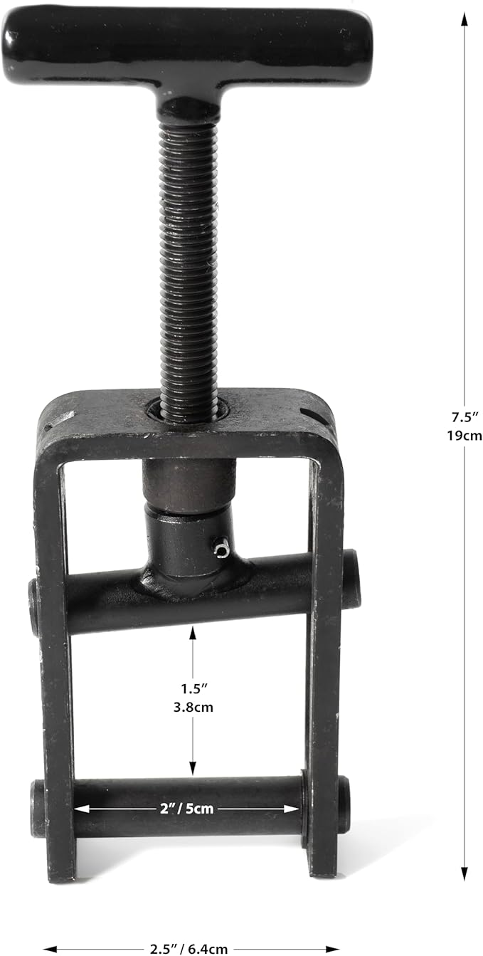 Pipe Squeeze-Off Tool for Plastic Tubing 0–1.26 in (0–32 mm) – Plumbing Steel Alloy Clamp for MDPE/PE/PEX Water Pipes & Main Feed Lines – Instantly Isolates Flow