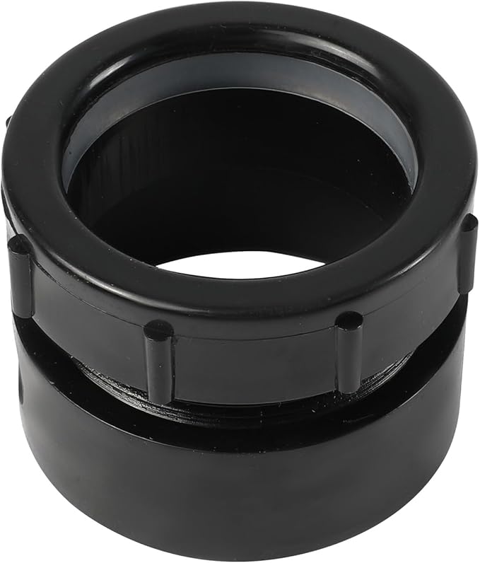 10-Pack EFIELD 1-1/2"X1-1/4" ABS DWV Spigot x Slip-Joint Trap Adapter W/PLASTIC NUT(SPG x SJ)