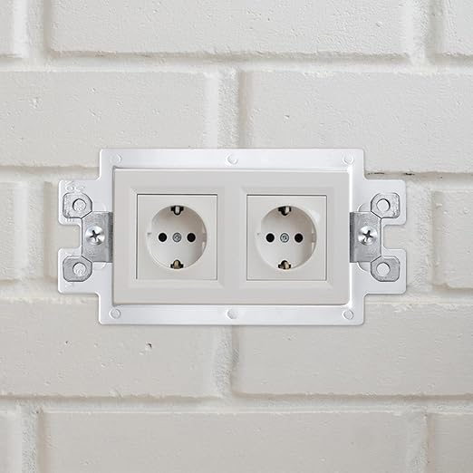 100PCS BE1-2 Electrical Outlet Box Extenders with 200PCS Screws, (1-Gang)Electrical Power Outlet Box Extender，Single Gang Box Extender Electric Box Extender 1 Gang Power Switch Receptacles Accessories
