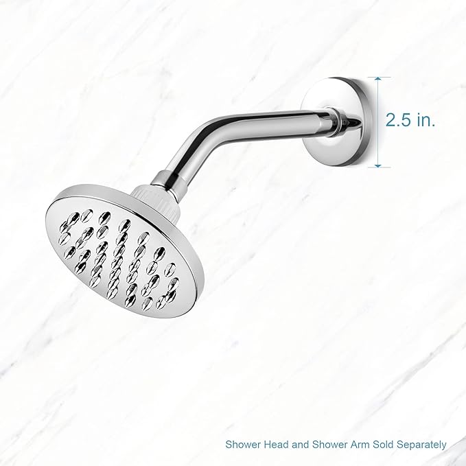 OFFO Shower Arm Flange 2.5" in Outer Diameter Replacement Shower Head Arm Escutcheon Plate Suitable for Most Brands Shower Head Arms, Chrome