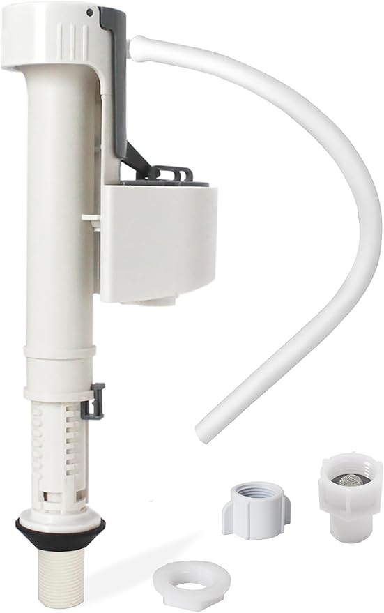 Toilet Fill Valve Replacement Kit, Universal Height Adjustable Toilet Repair Kit Inside Tank Anti Siphon Water Valve With G3/4 Connection, Equipped With G1/2 Adapter for Fast Install