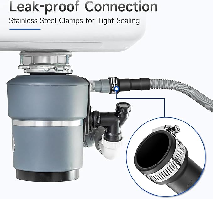 Kink Dishwasher Drain Extension Hose 10 Feet Easy Installation Leak Design for 5/8inch Professional Drain Hose