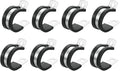 uxcell 1"(24mm) Cable Clamp, 304 Stainless Steel Rubber Cushioned Insulated Clamp R Shape Metal Clamp Tube Holder for Pipe Hose Wire Cord Installation 8Pcs