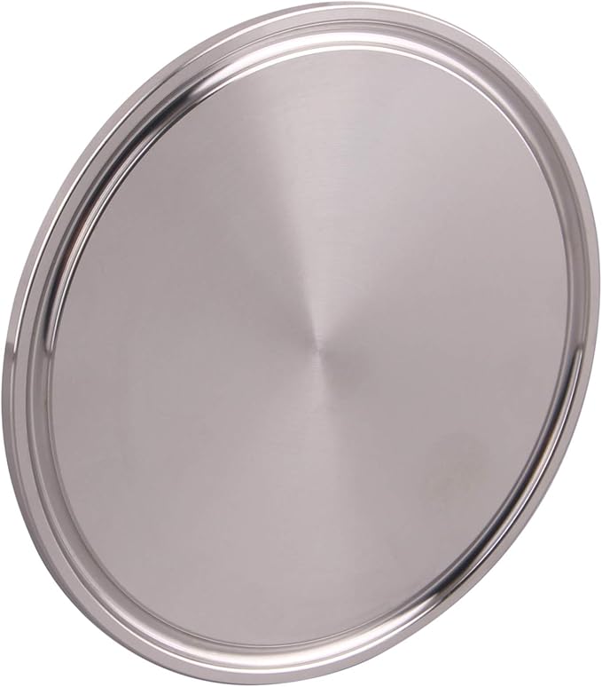 DERNORD Stainless Steel 304 Sanitary Fitting Clamp End Cap fits Tri-Clamp Ferrule Flange (3" (76mm) Tube OD)