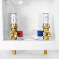 EFIELD Washing Machine Outlet Box,1/2-inch Crimp Pex Inlet, Center Drain with Water Hammer Arrestor,(WM012)