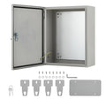 Outdoor Electrical Box, 20"x16"x10" NEMA 4X Steel Enclosure, IP67 Waterproof & Dustproof, Lockable Electrical Junction Box with Mounting Plate and 2 Keys, Indoor and Outdoor Use