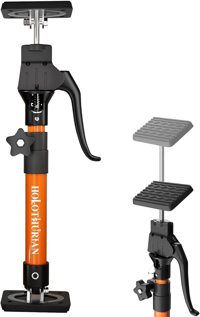HOLOTHURIAN Cabinet Jack Support Pole, 15.8" - 23.6 inches Third Hand Tools Adjustable Support Pole, 3rd Hand Support System for Upper Cabinet Installation, 200 LB Capacity, 1-Pack
