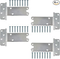 8 in T-Strap Shed Door Hinges,4 Pack Heavy Duty Tee Hinge, 180 Lbs Capacity, Gate Strap Hinges, Wrought Hardware for Wooden Fences, Barn Door, Shed Doors (Silver, 8 in -4 pcs)