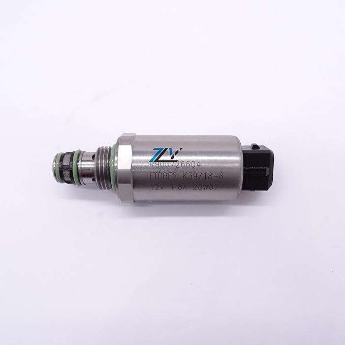 Proportional Pressure Reducing Valve R900726604 12V 1.8A 20W Solenoid Valve Replaces FTDRE2 K39/18-8 Suitable for Construction Machinery Hydraulic Systems