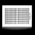 12x8 Vent Register [Duct Opening], Vent Covers for Home Ceiling, Two-Way Ventilation Register, Adjustable Solid Steel Wall Register Vent Cover (12"W x 8"H [Duct Opening])